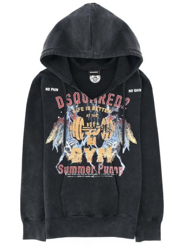 SWEATSHIRT WITH PRINT made by DSQUARED2