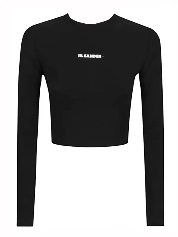 CROPPED TOP WITH LOGO made by Jil Sander