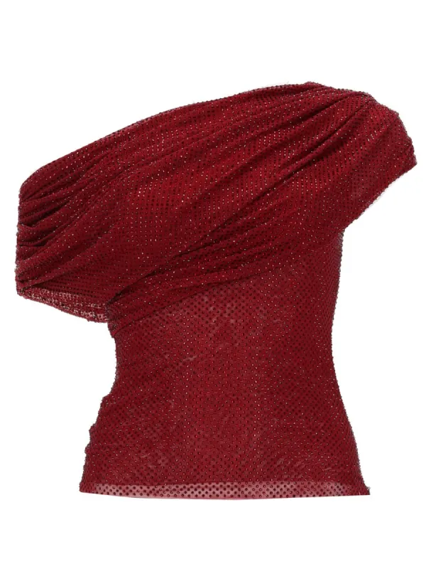 ASYMMETRICAL TOP WITH RHINESTONES made by Lord & Taylor