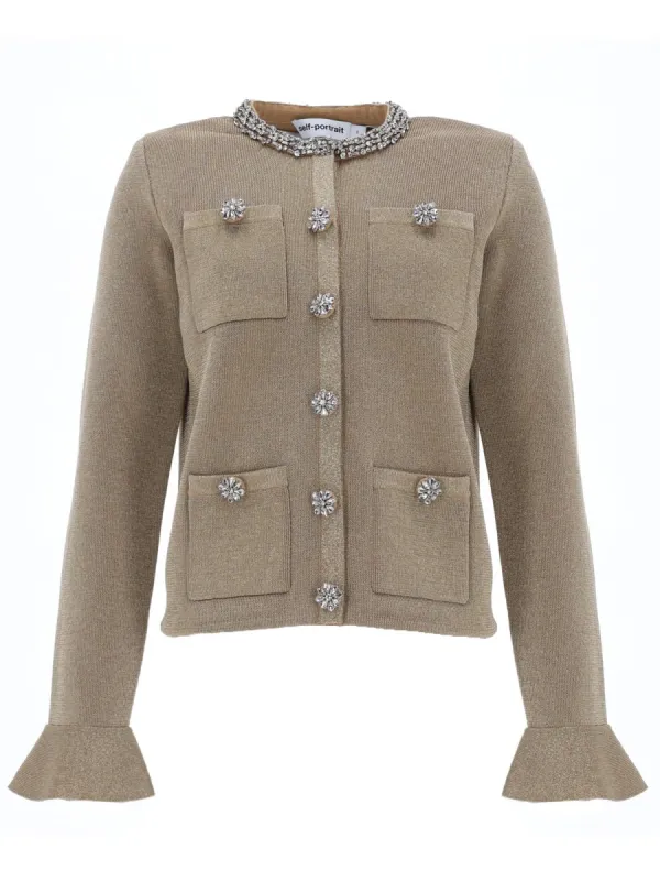 CARDIGAN WITH JEWEL BUTTONS made by Self-Portrait