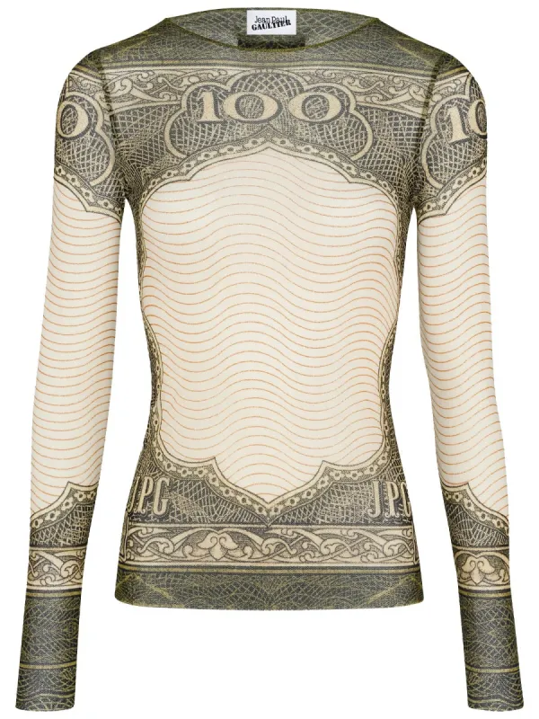 TOP WITH "CARTOUCHE" PRINT sold by Lord & Taylor