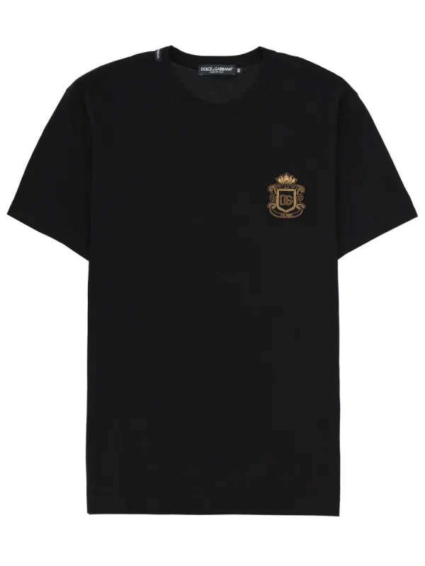 T-SHIRT WITH HERALDIC LOGO made by Dolce & Gabanna