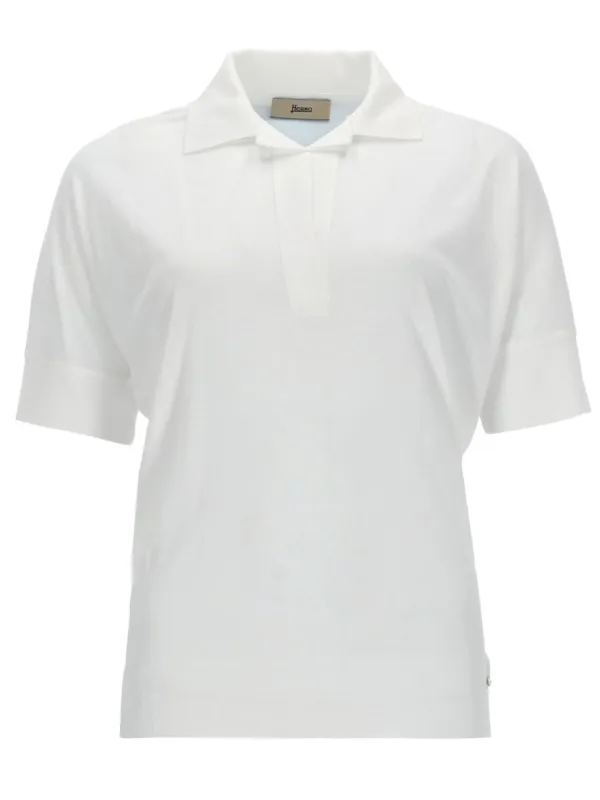 COTTON BLEND POLO SHIRT made by Herno