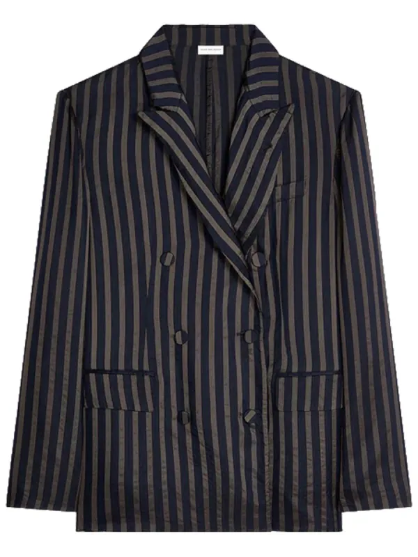 BLUE CUPRO JACKET made by Dries Van Noten