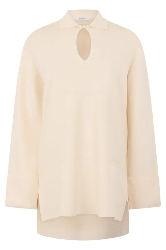 BLOUSE IN A VISCOSE AND POLYAMIDE BLEND made by MaxMara