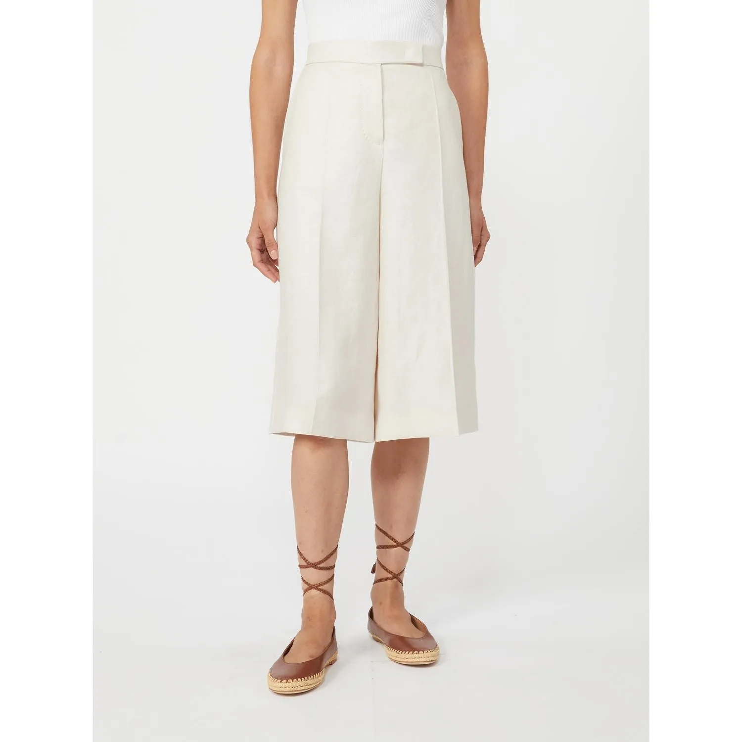 "KAKI" LINEN BERMUDA TROUSERS sold by Lord & Taylor