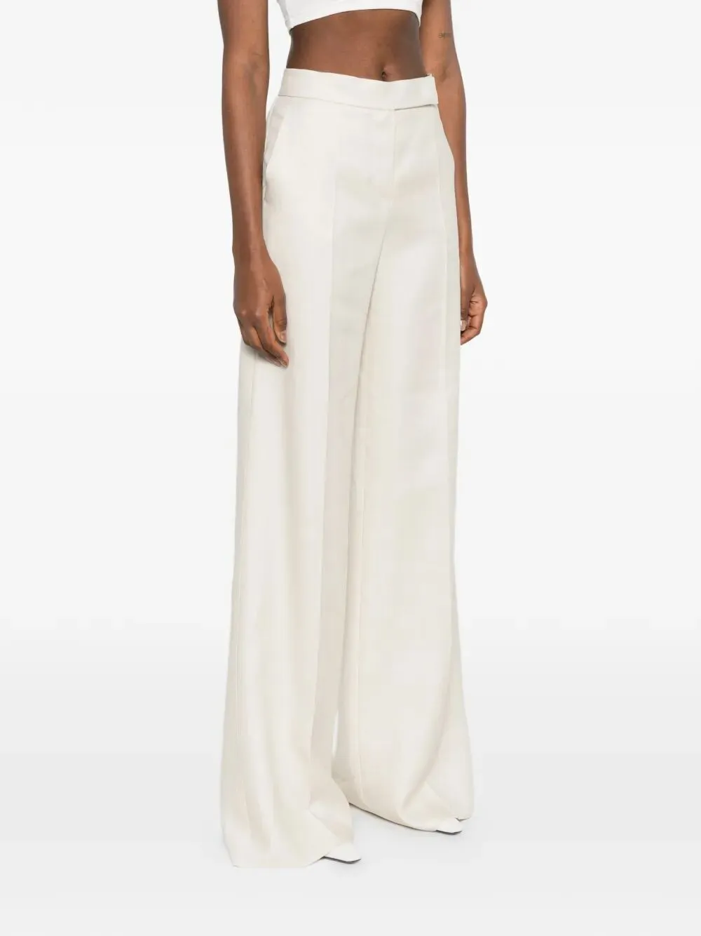 "BADESSE" LINEN HIGH WAISTED LONG TROUSERS sold by Lord & Taylor product image thumbnail 2