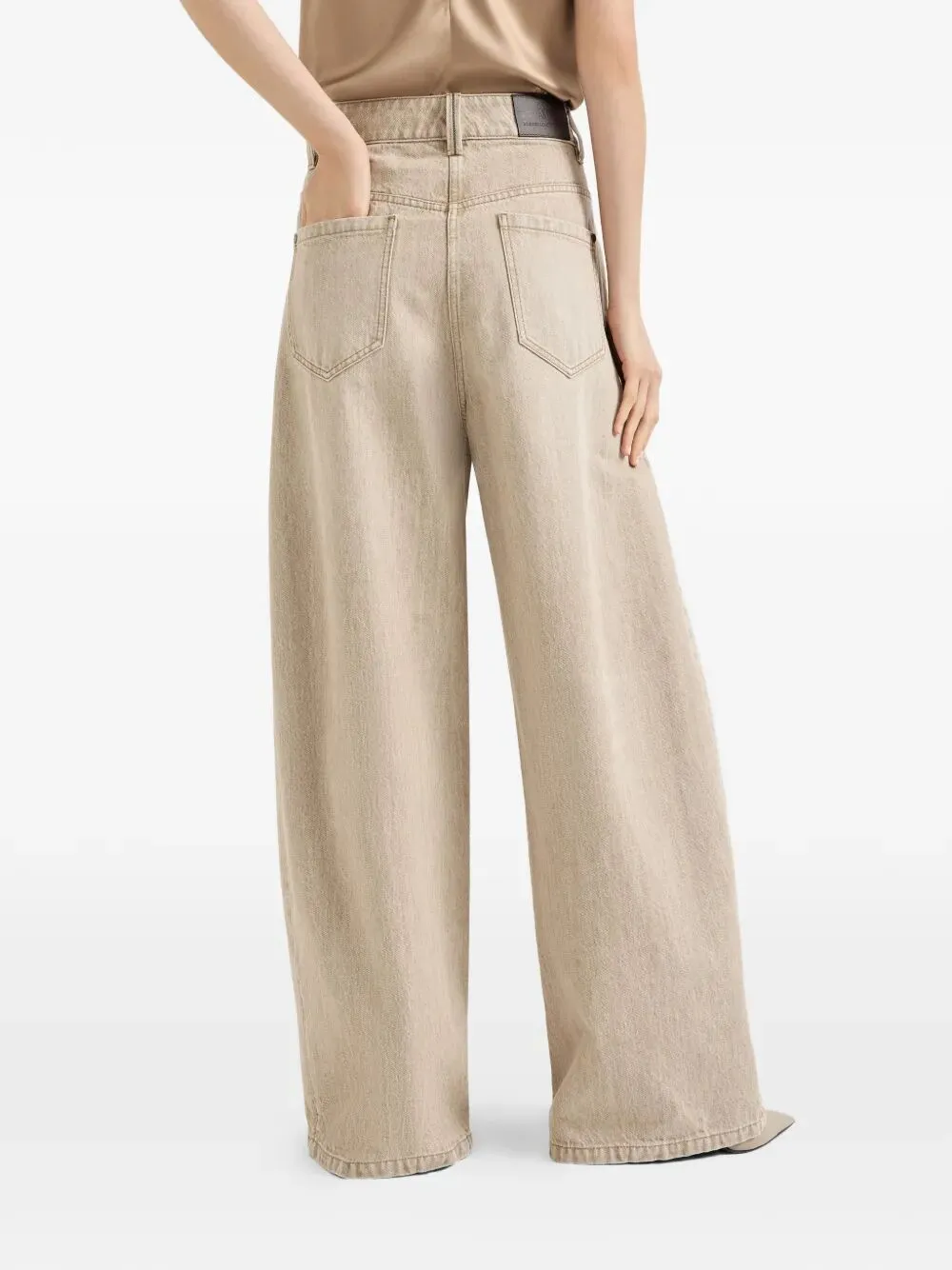 WIDE LEG DENIM PANTS sold by Lord & Taylor product image thumbnail 4
