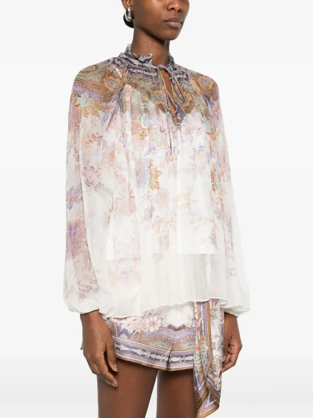 "LUNA BILLOW" BLOUSE sold by Lord & Taylor product image thumbnail 2