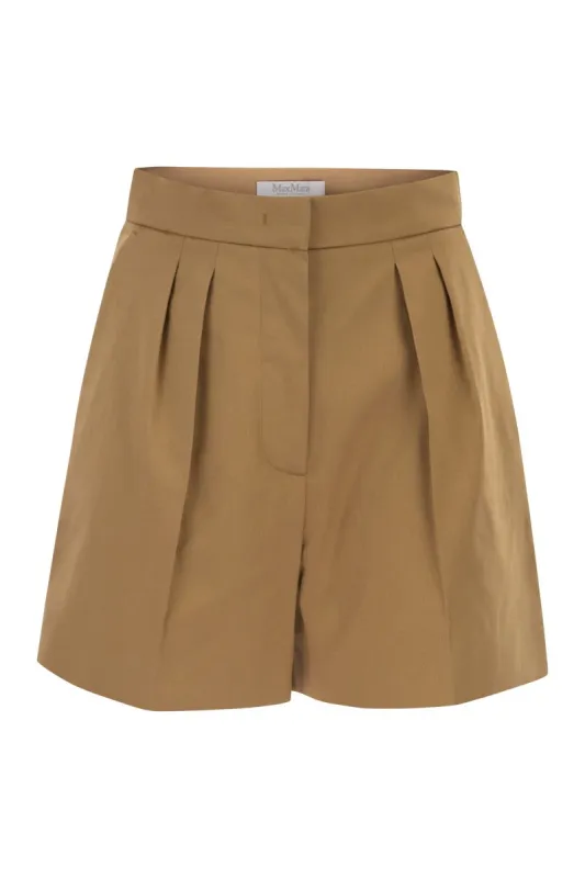 MXMTABACCO - STRETCH COTTON SATIN SHORTS sold by Lord & Taylor