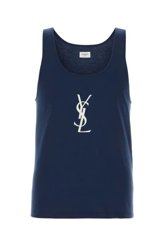 CASSANDRE TANK TOP WITH OVERSIZED EMBROIDERY made by Yves Saint Laurent