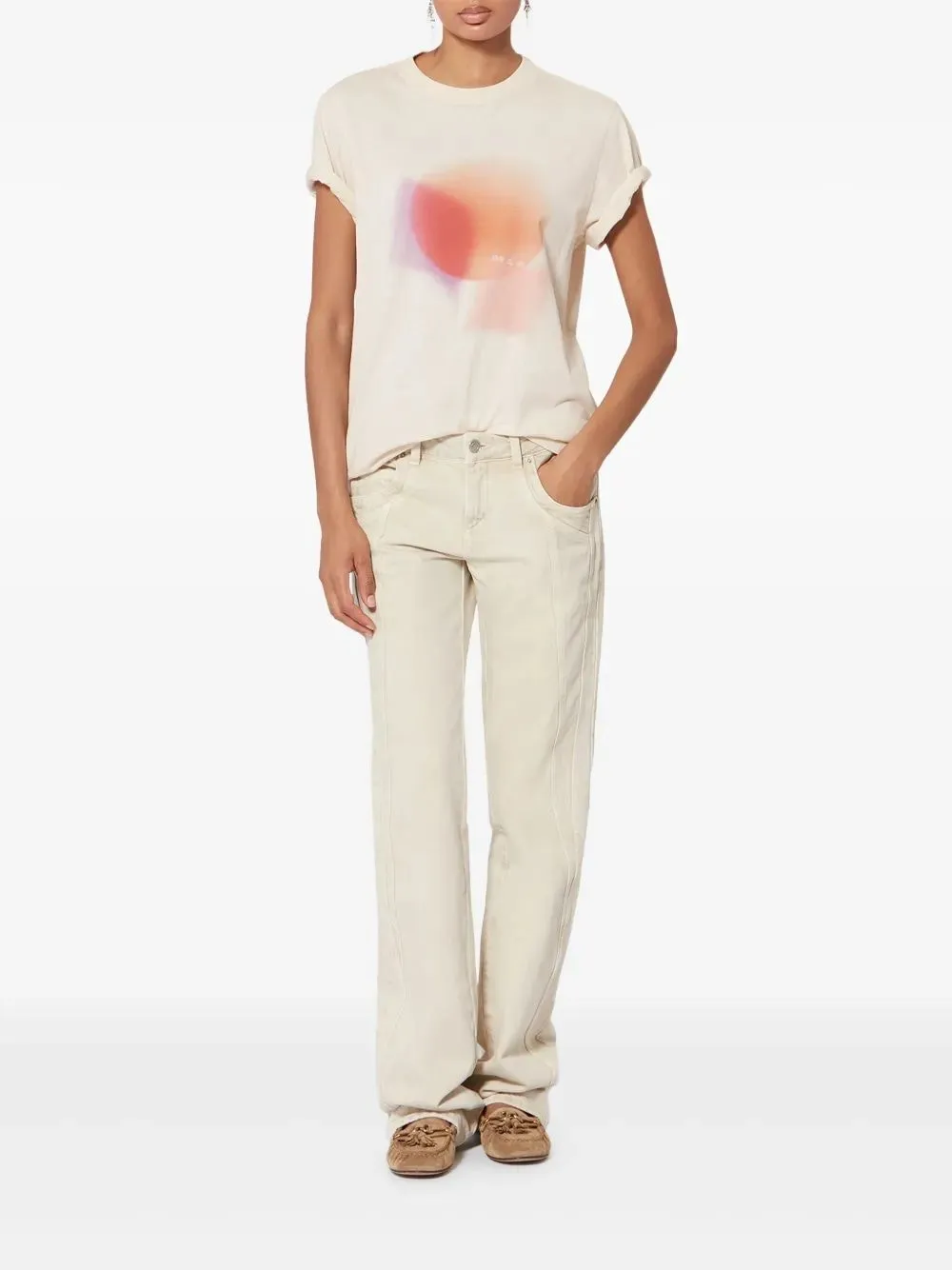 CREAM ZEWEL SS T-SHIRT MULTICOLOR LOGO sold by Lord & Taylor product image thumbnail 2