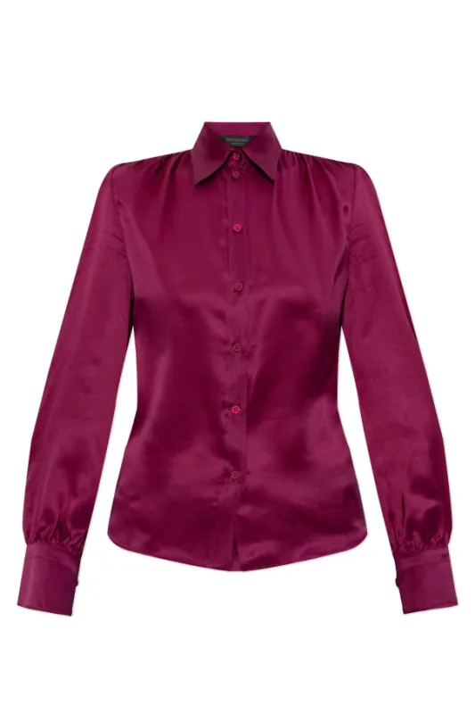 SILK FITTED BLOUSE made by Balenciaga