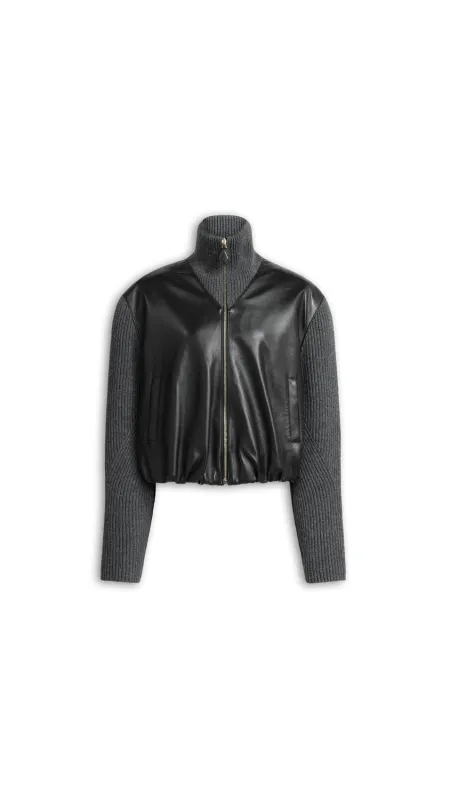 WOOL CASHMERE VARSITY JACKET made by Alaia