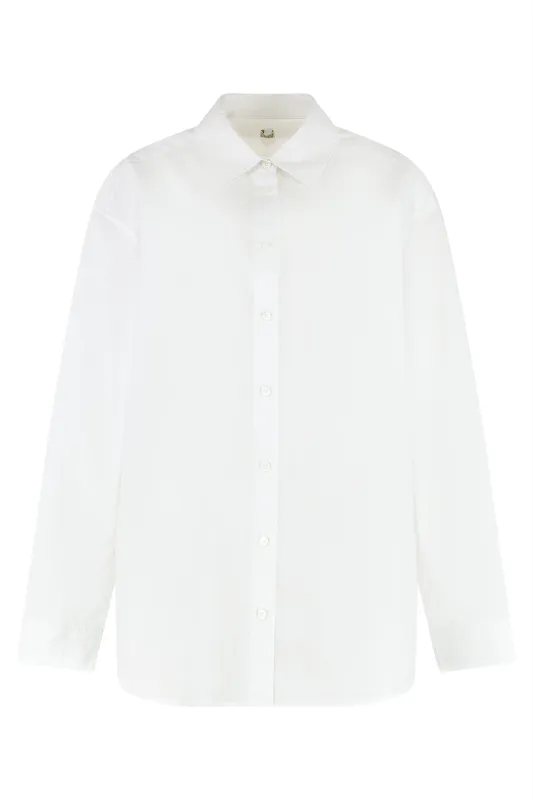 WHITE ORGANIC COTTON SHIRT sold by Lord & Taylor