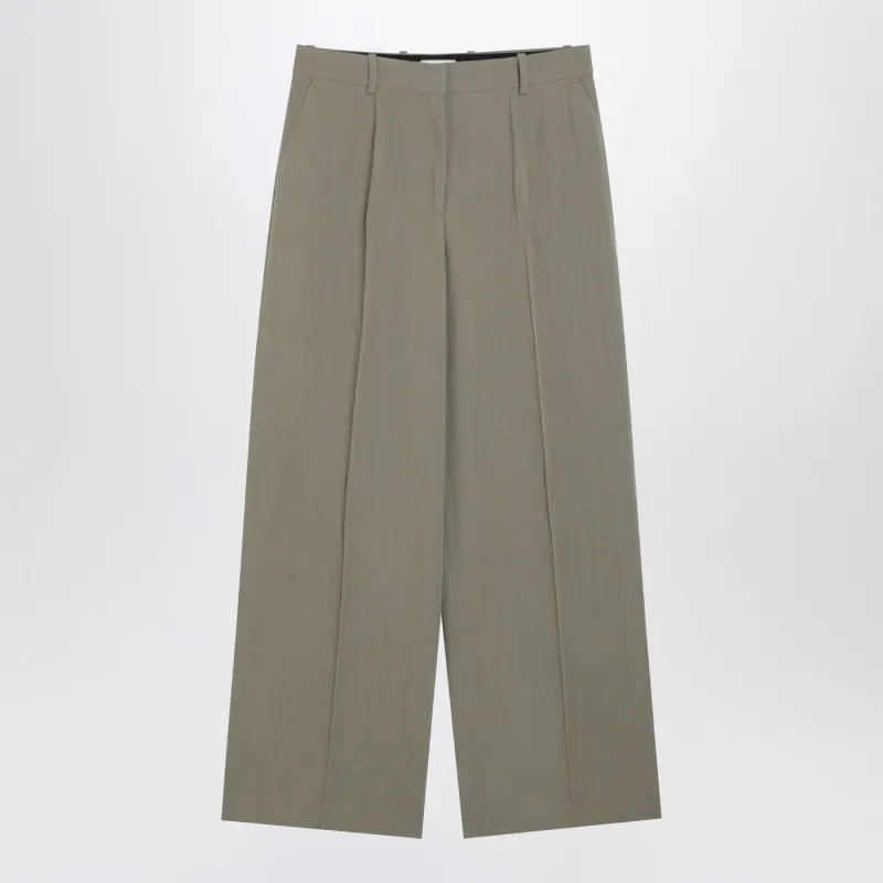 TAUPE WOOLBLEND TROUSERS sold by Lord & Taylor