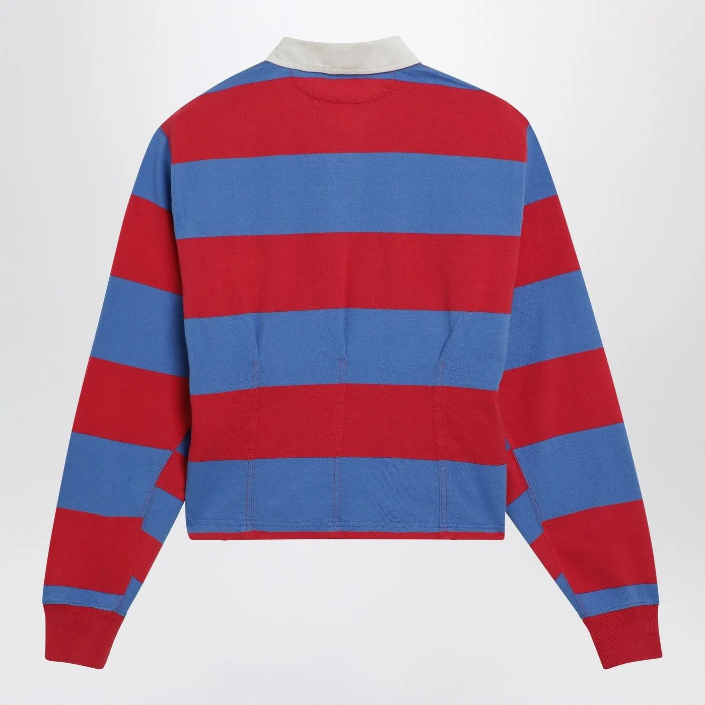 RED/PURPLISH BLUE STRIPED POLO sold by Lord & Taylor product image thumbnail 2