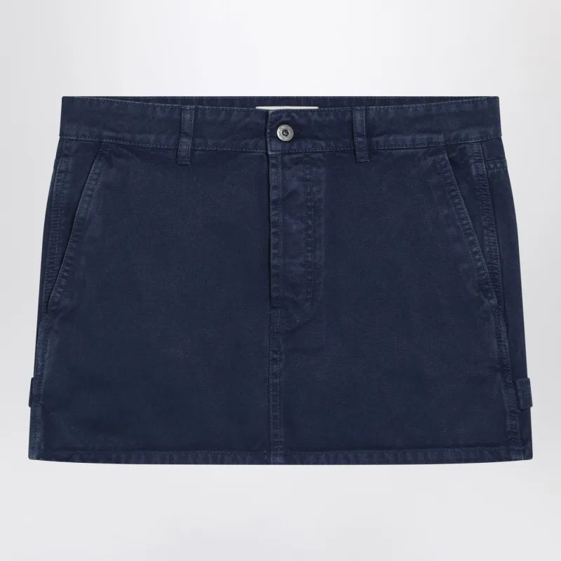 INDIGO BLUE DENIM MINI SKIRT made by Miu Miu