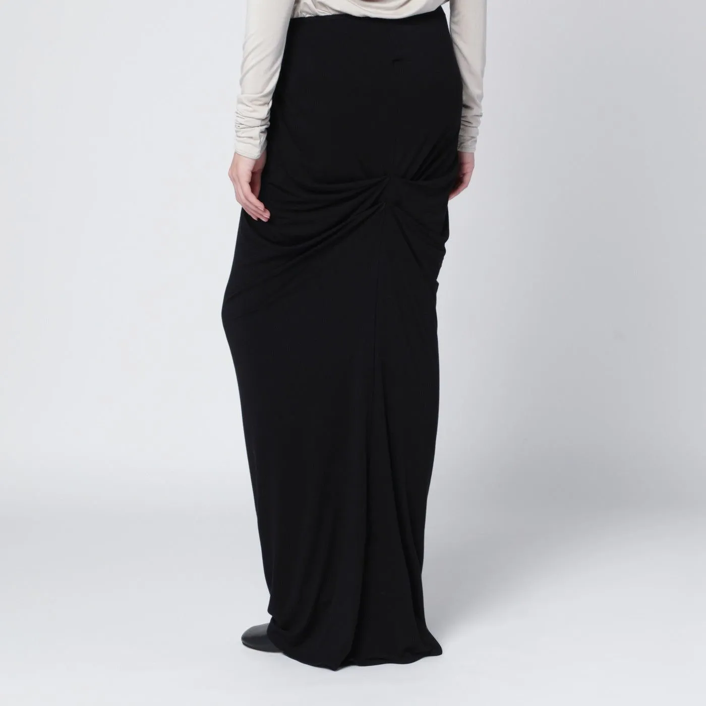 LONG BLACK DRAPED SKIRT sold by Lord & Taylor product image thumbnail 2