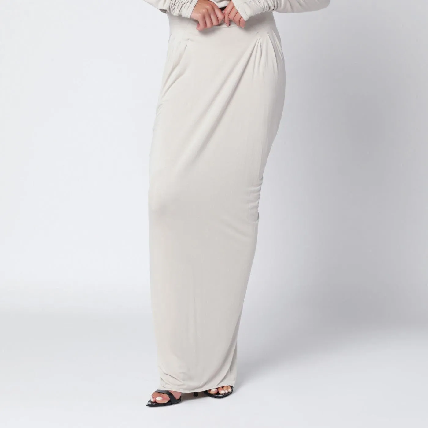 IVORY DRAPED LONG SKIRT sold by Lord & Taylor