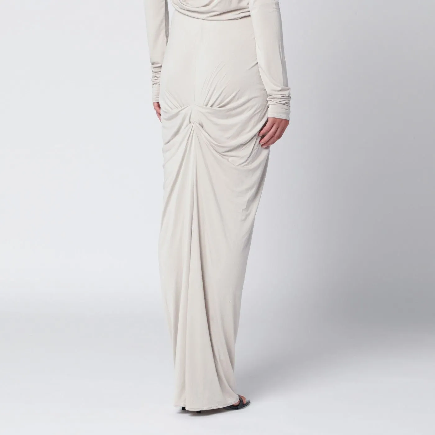 IVORY DRAPED LONG SKIRT sold by Lord & Taylor product image thumbnail 2