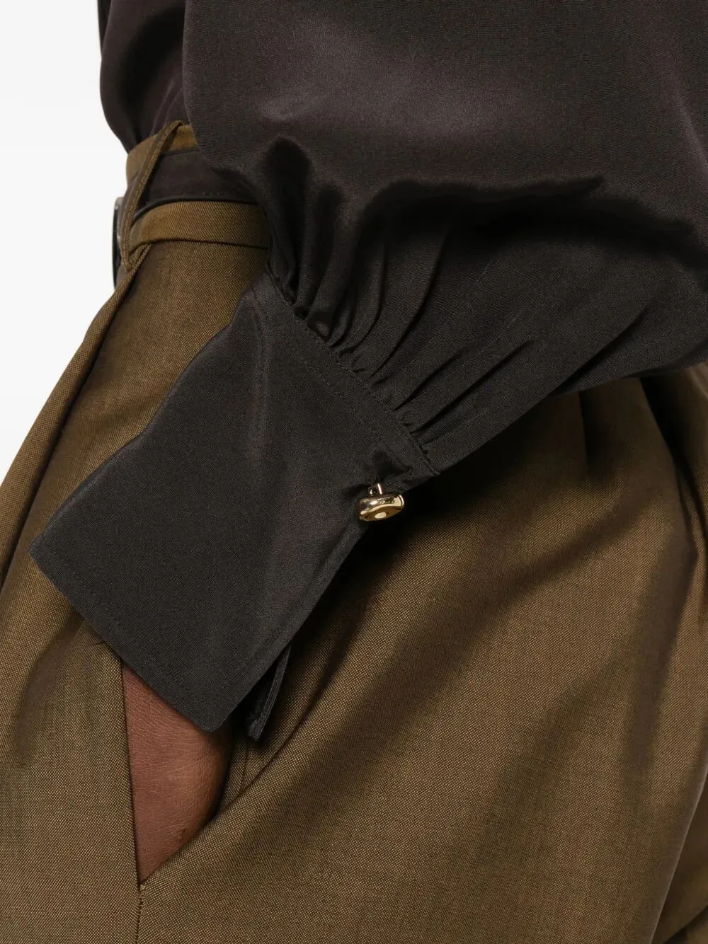 "CAMILIA" BLOUSE SATIN TWILL sold by Lord & Taylor product image thumbnail 3