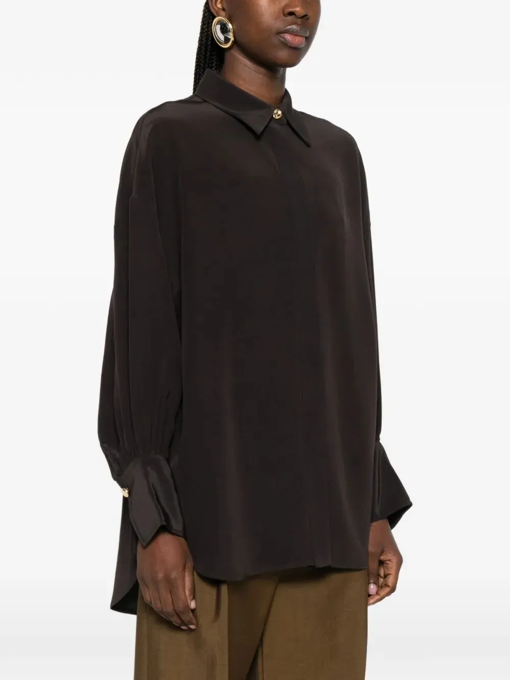 "CAMILIA" BLOUSE SATIN TWILL sold by Lord & Taylor product image thumbnail 2