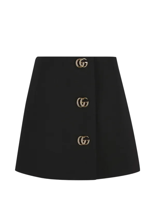BLACK WOOL SKIRT made by Gucci
