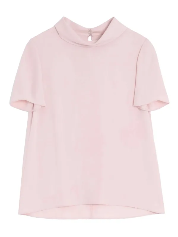 PINK PURPLE SILK TOP made by Valentino