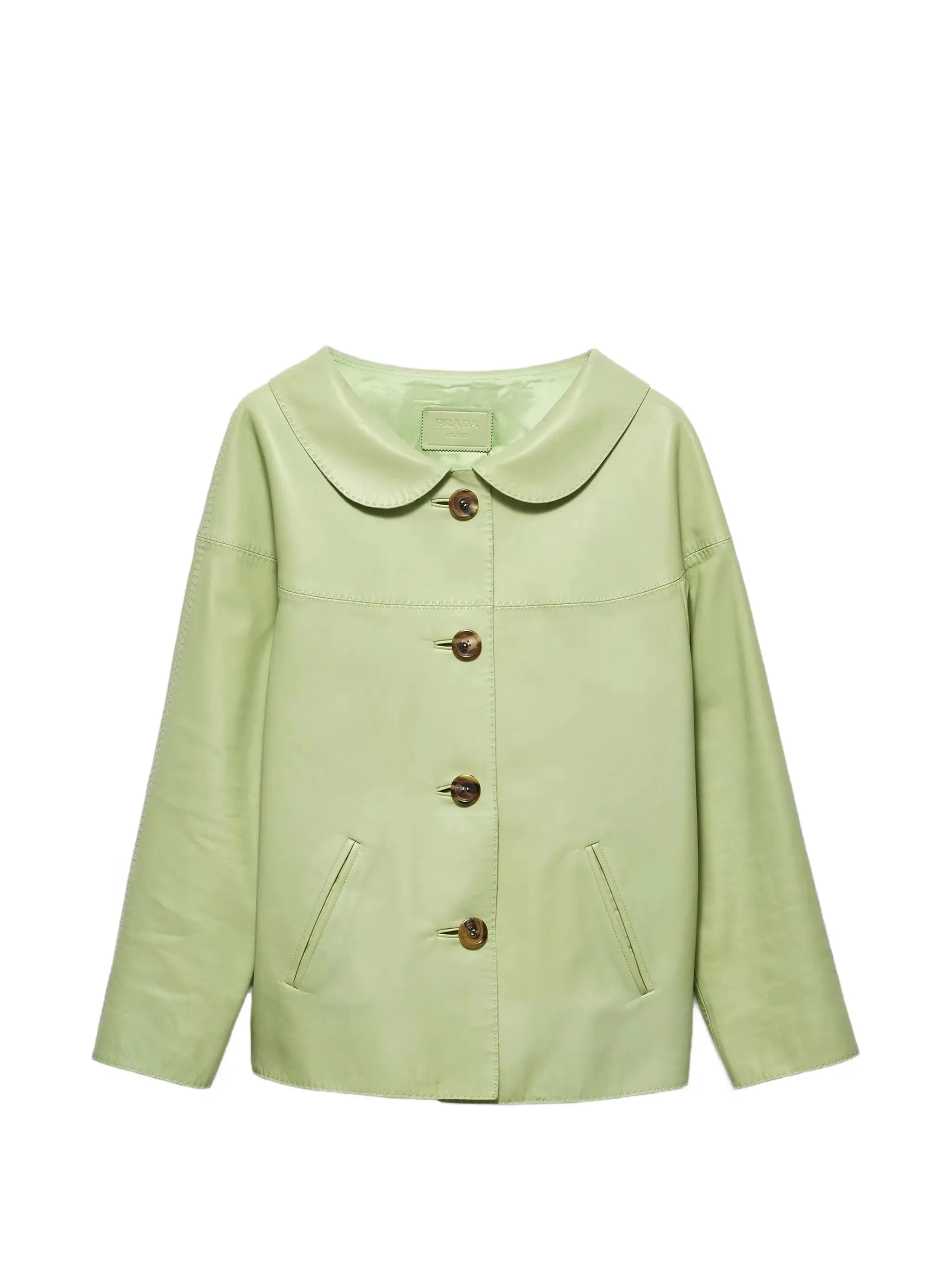 NAPPA GREEN LEATHER JACKET sold by Lord & Taylor