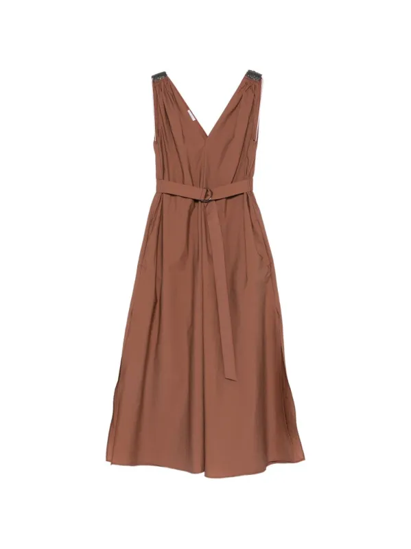 COTTON LONG DRESS made by Brunello Cucinelli