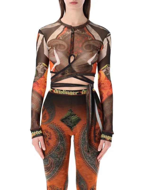 OTTOLINGER MESH LOOP LONGSLEEVES TOP made by Lord & Taylor