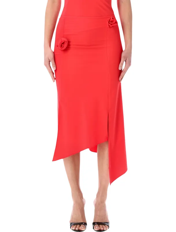 COPERNI FLOWER ASYMMETRIC SKIRT made by Coperni Paris