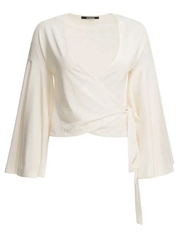 CASUAL WRAP-AROUND TOP made by Jacquemus