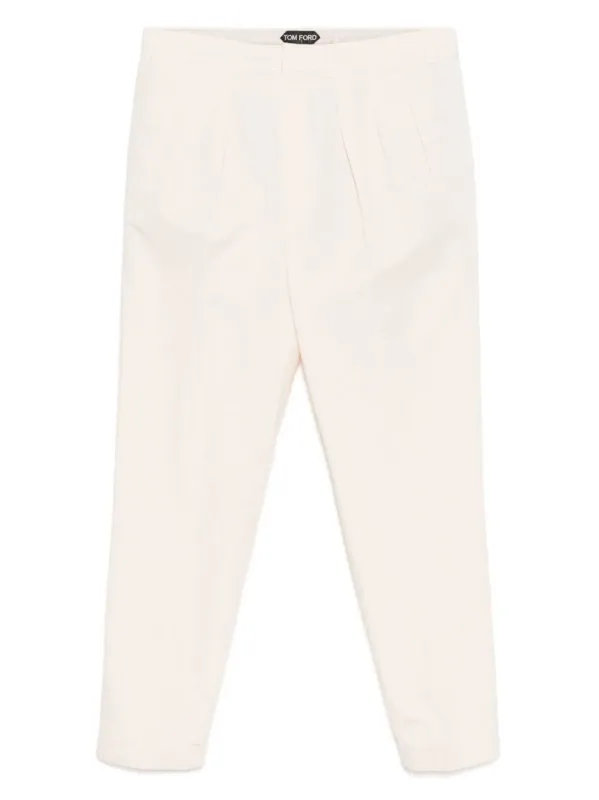 SPORT ECRU COTTON SILK PANTS made by Tom Ford