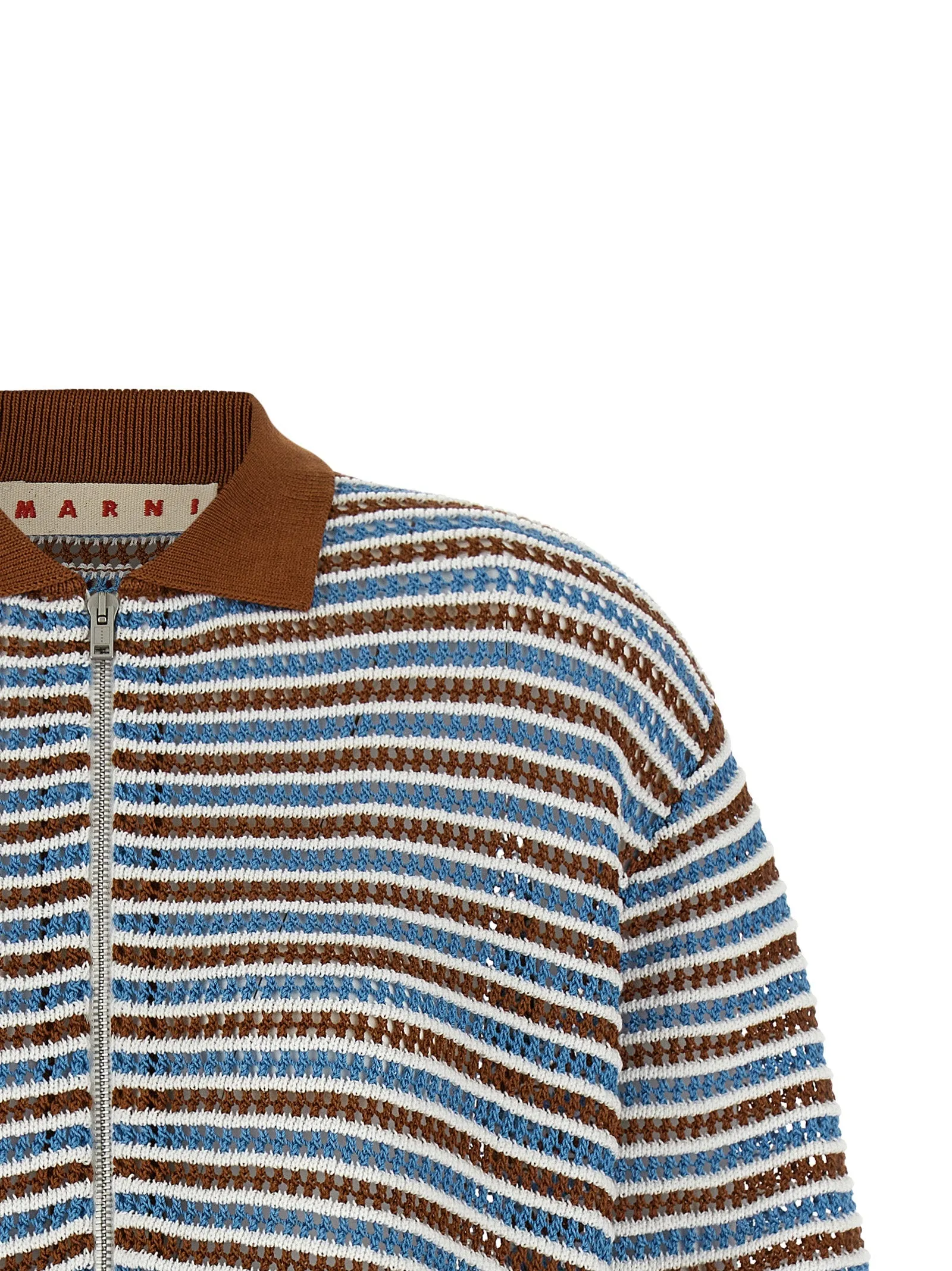 Striped crochet cardigan sold by Lord & Taylor product image thumbnail 3