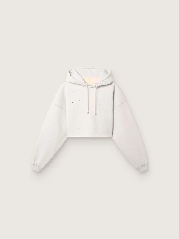 "Star" cropped sweatshirt made by Golden Goose