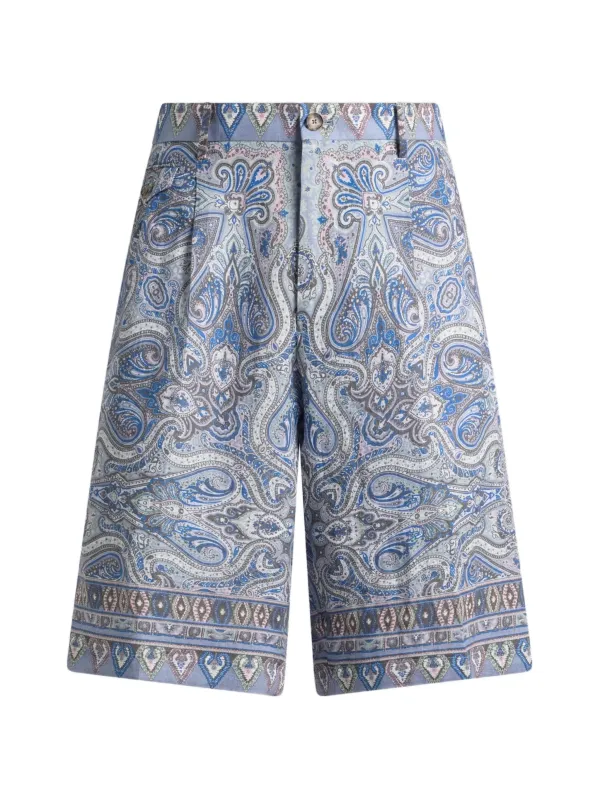 LINEN COTTON SHORTS made by Etro