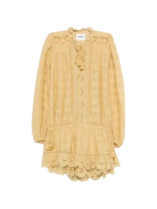 LIGHT OCHRE COTTON PREYA made by Isabel Marant