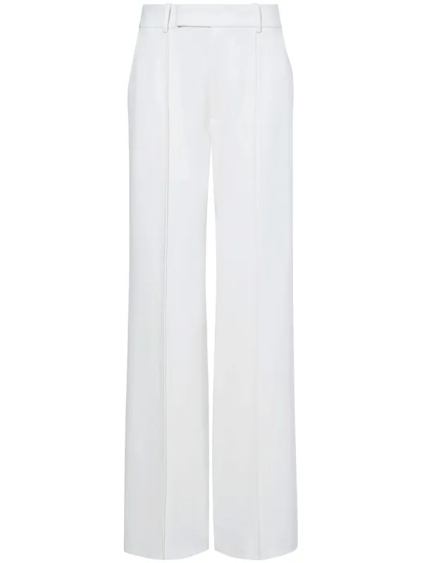 WHITE VISCOSE RAYON PANTS made by Proenza Schouler