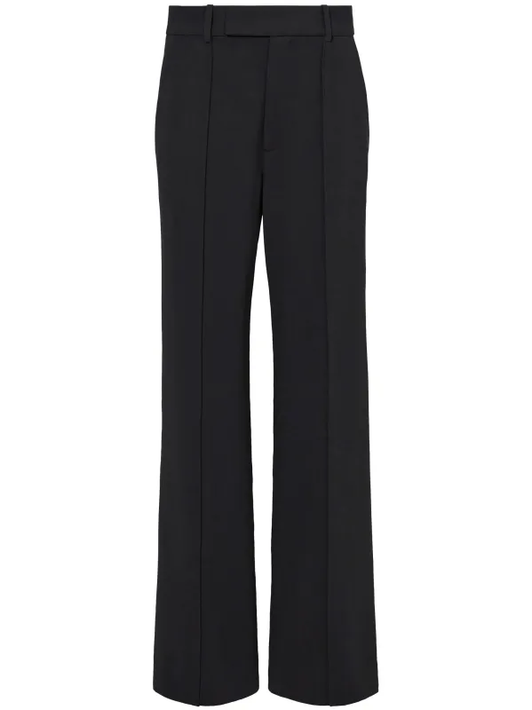 BLACK TRIACETATE POLYESTER WEYES PANTS sold by Lord & Taylor