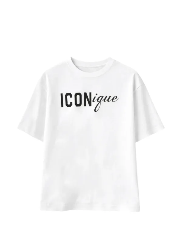 WHITE COTTON T-SHIRT made by DSQUARED2