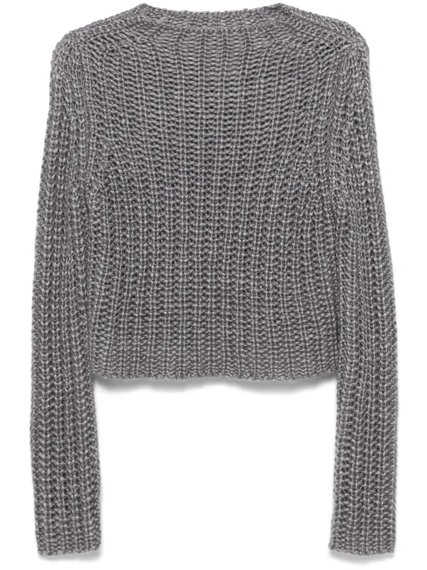 GREY SILK CASHMERE MOHAIR SWEATER made by Lord & Taylor