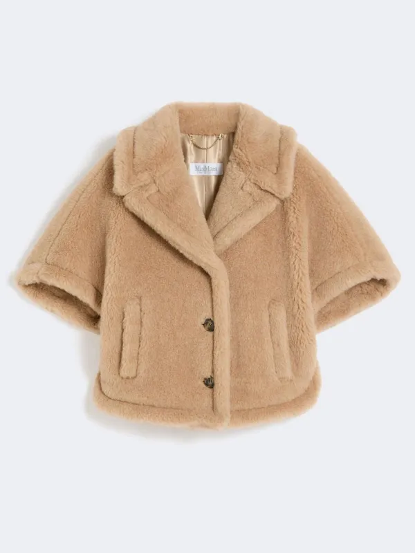 Mixed wool jacket with shorts sleeves made by MaxMara
