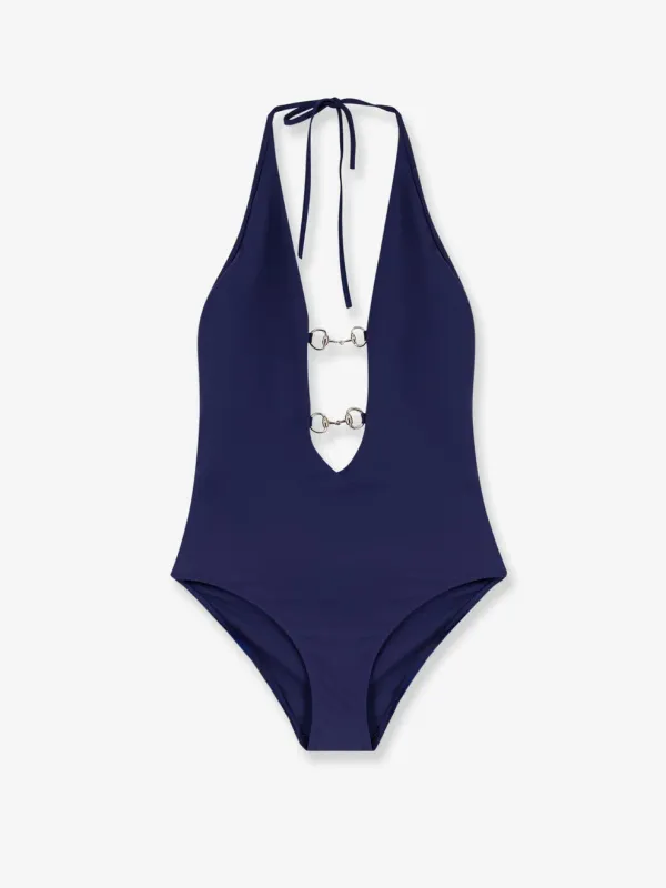 One piece swimwear with Horsebit made by Gucci