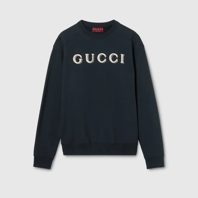 EMBROIDERED JERSEY SWEATSHIRT made by Gucci