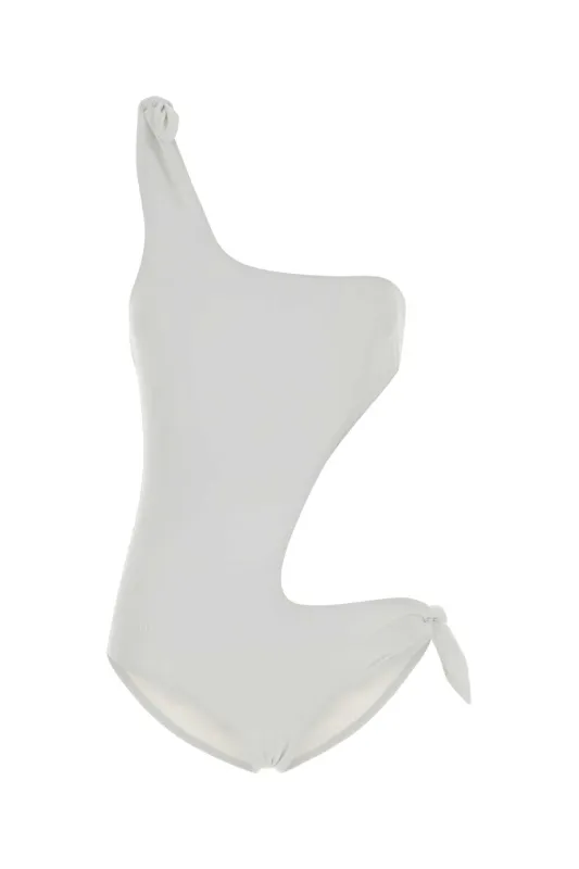 WHITE STRETCH NYLON SWIMSUIT made by Gucci