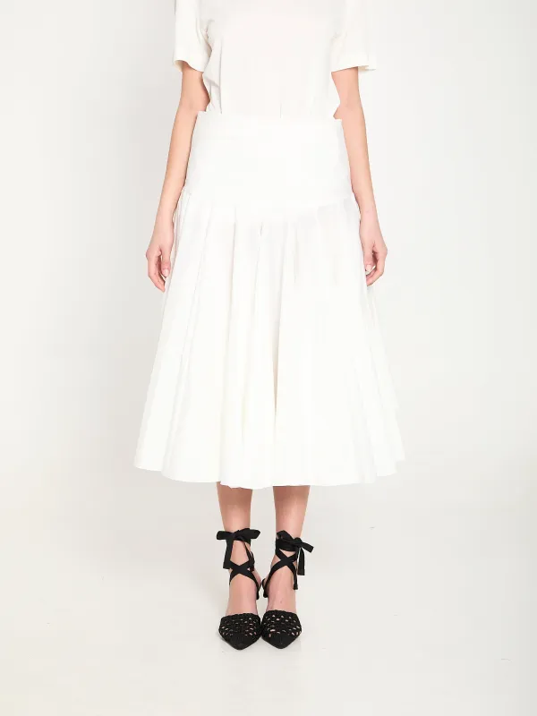 DRAPED MIDI SKIRT WITH GODET sold by Lord & Taylor