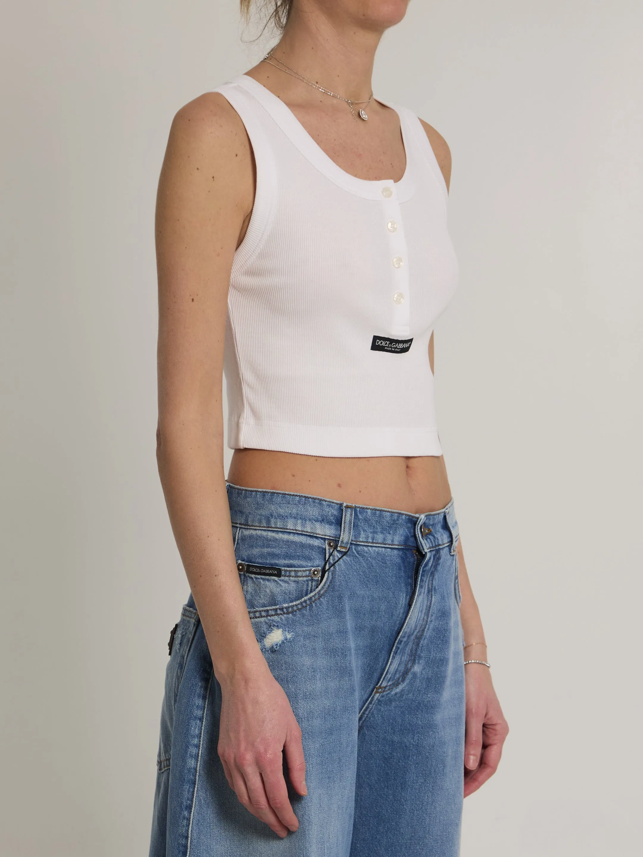 RIBBED TANK TOP sold by Lord & Taylor product image thumbnail 2