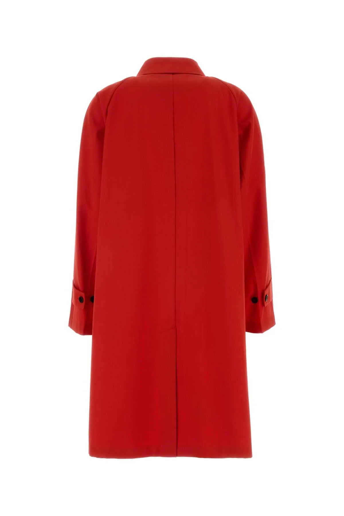 RED GABARDINE OVERCOAT sold by Lord & Taylor product image thumbnail 2